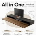 thumbnail image 2 of CHITOOMA Electric Standing Desk with Drawers, 47 Inch Adjustable Desk with File Cabinet & Monitor Stand, Ergonomic Stand Up Table for Home Office, Deep Walnut, 2 of 7
