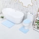 thumbnail image 5 of Matsuzay 3x Pedestal de baño ecológico, tapa de inodoro suave y absorbente, fácil de limpiar e instalar, moderno Juegos de accesorios de baño cielo azul, 5 of 6