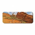thumbnail image 1 of National Parks Computer Mouse Pad, Rock on the Grand Canyon Monument Valley Heart of Nature Utah Photo Print, Rectangle Non-Slip Rubber Mousepad Large, 31" x 12", Orange Blue, by Ambesonne, 1 of 2