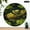 10x10in, variant on Patifu 10 Inch Round Wooden Wall Clock Turtle On Log In Pond Silent Mechanical Movement 10x10in