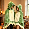 thumbnail image 3 of Womens Halloween Graphic Hoodies Halloween Cosplay Bat Cape Soft Wearable Blanket Hoodie for Women, 3 of 3