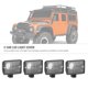 thumbnail image 4 of Pantalla de Lámpara RC, Cuatro Pantallas de Lámpara individuales, Mano de Obra Fina, Cubierta de Luz LED RC, Cubierta de Luz Sobre Orugas para Escala SCX10, Modelo RC, Kit de, 4 of 7