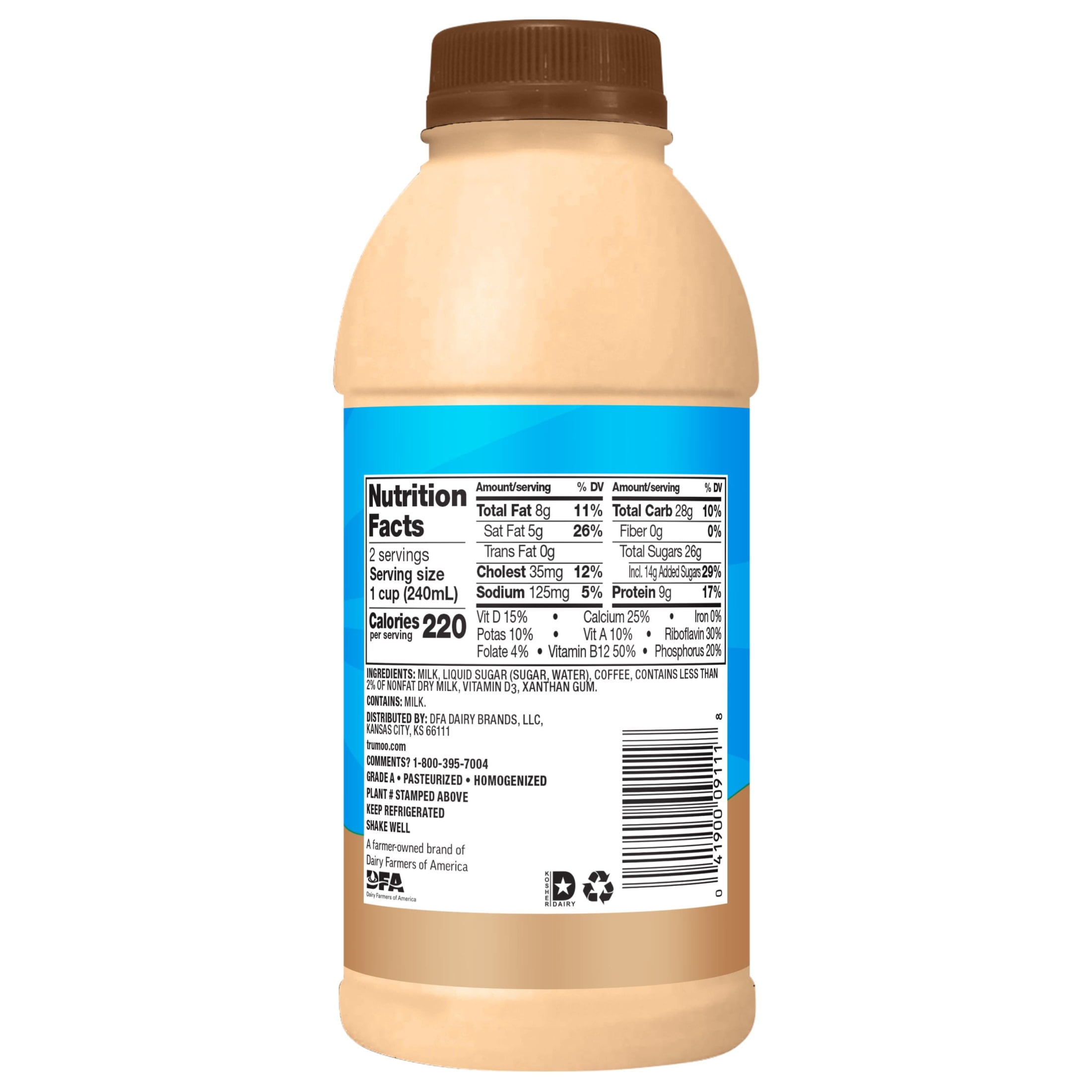 TruMoo Whole Coffee Milk, Pint