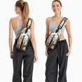 thumbnail image 6 of Sling Backpack,Halloween Pumpkins and Spooky Trees Crossbody Bag with Water Bottle Holder,Waterproof Sling Bag for Men/Women with Chest Phone Holder for Hiking,Travel, 6 of 6