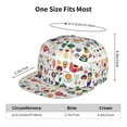 thumbnail image 6 of Fotbe Alpaca Flower Flat Bill Visor Cap Classic Snapback Hat Polyester Foam Trucker Hat Trucker Cap Adjustable Baseball Cap, 6 of 9