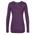 thumbnail image 2 of ADAR UNIFORMS 3 Pack Women's Comfort Long Sleeve T-Shirt/Underscrub Tee - 2903 - Heather Eggplant - XXS, 2 of 7