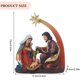 thumbnail image 2 of Resina Evangelio Natividad Estatua Artesanía Jesús Natividad Estatuilla para sala de estar, 2 of 9
