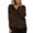 Coffee, variant on Vedolay Women's Cardigan Sweaters Fashion Autumn Stand Collar Sweater Casual Jacket Black,L