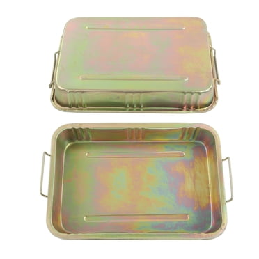 Galvanized Oil Drain Pan - Large Metal Drip Tray For Auto Repair & Planters