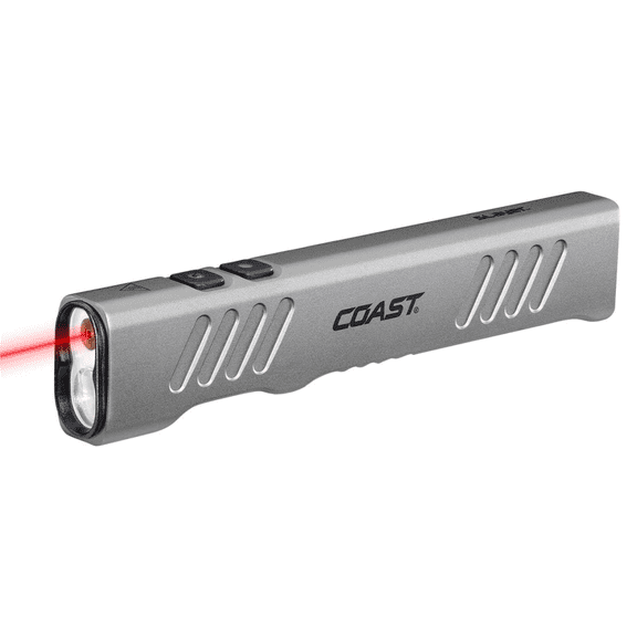 COAST Slayer Pro Laser Flashlight - Silver, 1000 Lumen