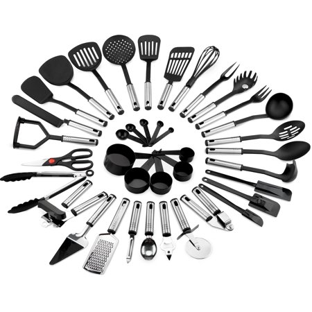 Best Choice Products 39-Piece Home Kitchen All-Purpose Stainless Steel and Nylon Cooking Baking Tool Gadget Utensil Set for Scratch-Free Dishes, (Best Gadgets To Own)