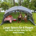 thumbnail image 5 of Wakeman Outdoors 12x10 Pop Up Canopy Screen Tent for Camping or Party, Gray, 5 of 12