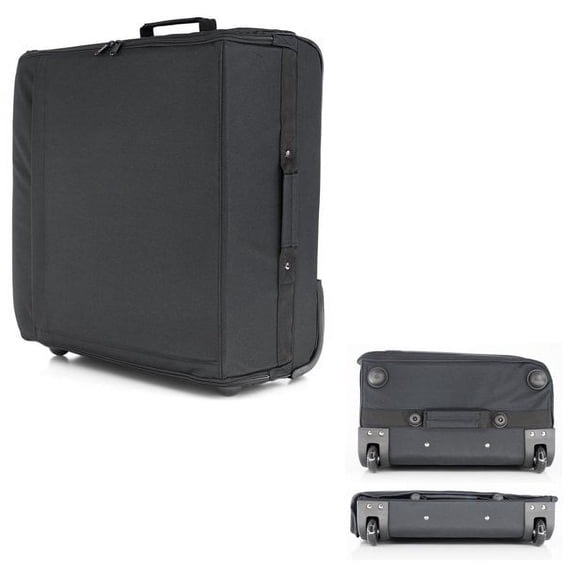 UNDERSEAT PRO 21 Inch Foldable Luggage. 2 Wheels Suitcase With Laptop Front Pocket 22x18x10 (56x46x25 cm)