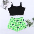thumbnail image 2 of Christmas pajamas Christmas gift Womens Soft Suspender Top Shorts Pajama Suit Pattern Printed Two Piece Housewear, 2 of 7