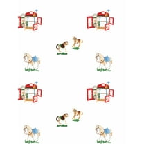 Barbie's Stable Removable Vinyl Wallpaper, White