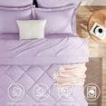 thumbnail image 2 of Sleepdown 7-Piece King Bed in a Bag, Light Purple Bedding Set with Comforter Sets King, 2 of 7