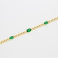 thumbnail image 4 of Pulsera Esclava Barbada para Dama con Esmeraldas Oro 14K Lam dorado Unitalla, 4 of 8