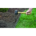 Expert Gardener NoDig Plastic Edging 30 ft., with Spikes, Black