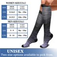 thumbnail image 6 of 3 Pairs Copper Compression Socks for Women & Men Circulation 15-20 mmhg - Better Blood Flow, Swelling, Best Support for Medical, Running, Nursing, 6 of 7