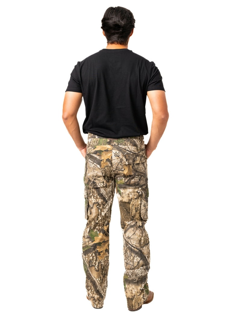 Realtree Men's 6-Pocket Cargo Camo Hunting Pants , Regular Fit