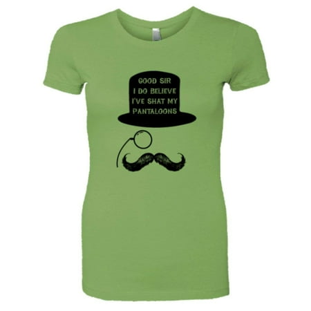 Sir Topham Hat - PleaseMeTees™ Womens Sir I Shat My Pantaloons Hat Glasses Pooped HQ Tee