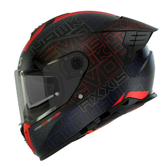 Casco para Motociclista Talla M Cerrado Hawk Cubik B4 Naranja Fluor Matte Axxis naranja