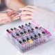 thumbnail image 4 of DreamGenius Estuche organizador de esmalte de uñas para 48 botellas con 2 separadores de uñas, soporte de esmalte de uñas de gel de doble cara con divisores ajustables, transparente, 4 of 5