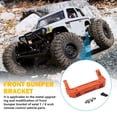 thumbnail image 4 of RC Car Frontal Mount Mount Remoto Controlado Coches Parte Esturdy Metal Simple Professional Acessory Modificación Pieza Modificador para Uso de actualización Naranja Eigraketly FN009819-02, 4 of 7