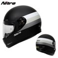thumbnail image 4 of Casco de motocicleta NITRO de forforUK, casco integral retro para hombre y mujer, casco de locomotora Ha Bluetooth Cruise Ray con certificación 3C, 4 of 5