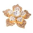 thumbnail image 1 of Broche nupcial de la boda Yinane flor rosa Diamante de imitación 3 cm oro, 1 of 6