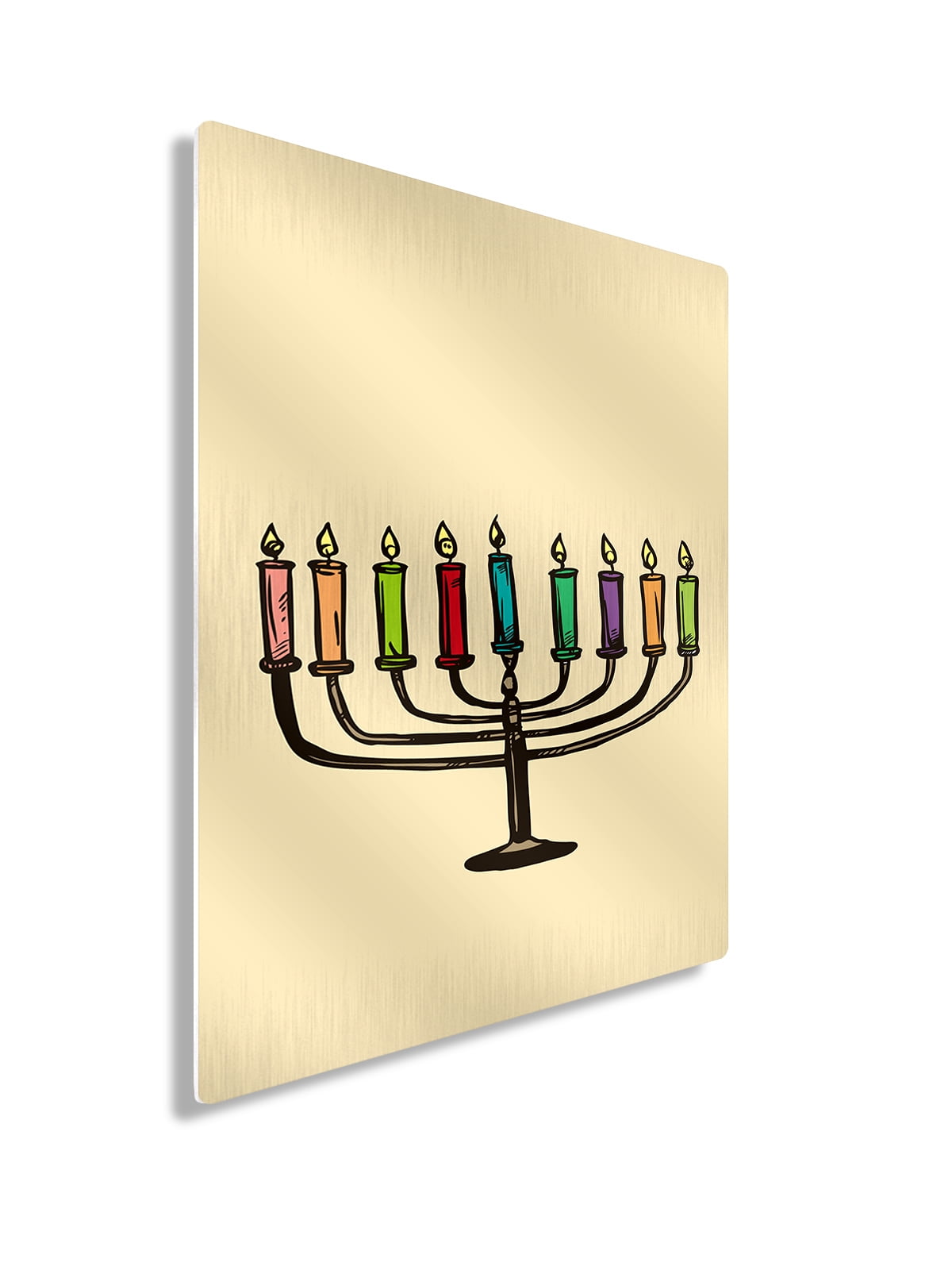 Awkward Styles Hanukkah Wall Art Metal Print Jewish Menorah Home