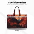 thumbnail image 3 of Honeii Sunset Blossoms Phoenix Perch Print Canvas Tote Bag with Compartments Laptop Tote Bag Large Tote Bag, 3 of 8