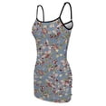 thumbnail image 5 of Ladies Elegant Sling Sleeveless Sexy Dress floral, 5 of 6