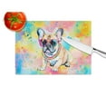thumbnail image 3 of French Bulldog Hippie Dawg Glass Cutting Board Large 12 in x 15 in, 3 of 5