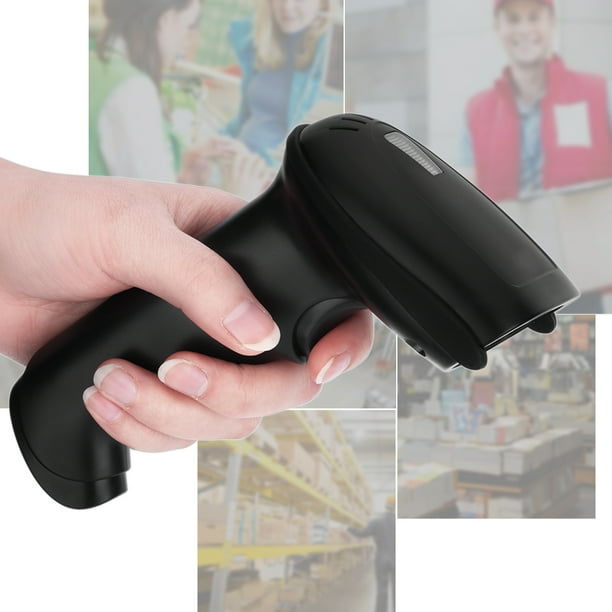 Barcode Scanner, Wireless Transmission Bar Scanner, Ergonomic For