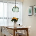 thumbnail image 3 of Hanging Pendant Light Plug In Glass Dining Room Glass Green Retro Lamp Plug In Chandelier, 3 of 4