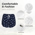thumbnail image 4 of Balery Cute Shark Pantalones cortos deportivos para mujer con forro y dos bolsillos, elásticos, para entrenamiento, gimnasio, yoga-Medium, 4 of 7