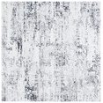 thumbnail image 2 of SAFAVIEH Amelia Collection ALA700C Modern Abstract Non-Shedding Living Room Bedroom Dining Home Office Area Rug, 9' x 9' Square, Ivory / Grey, 2 of 4