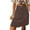 01Brown, variant on pbnbp Skorts Skirts for Women Knee Length Plus Size High Waisted Corduory Button Front with Pockets Midi Wrap Skirt
