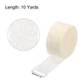 thumbnail image 2 of Unique Bargains Lace Trim 10 Yards 1.6 Inch Flower Elastic Lace Ribbons for Package Decoration Wedding Headbands Beige, 2 of 5
