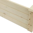 thumbnail image 6 of 48x48x10in Outdoor Wooden Raised Garden Bed Planter for Vegetables, Grass, Lawn, Yard - Natural, 6 of 9