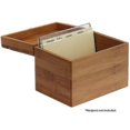 thumbnail image 2 of Bamboo Recipe Box For Organize And Store Recipes In The Kitchen, 2 of 5
