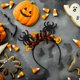 thumbnail image 3 of KAKOWELY Diadema de araña de Halloween: diadema de calabaza para decoración de fiestas, accesorio para el cabello para disfraz de cosplay para mujeres y niñas., 3 of 4