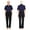 Navy Blue, variant on iiniim Adult Dementia Clothing Alzheimers Adaptive Anti-Strip Jumpsuit with Zipper at Back and Leg for Elderly Men Burgundy L