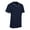 Navy, White, variant on Heater 2-Button Piped Baseball Jersey, Adult 2X-Large, Black with White Pipe