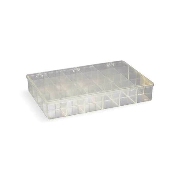 FLAMBEAU Compartment Box,Clear 6680KC