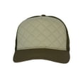 thumbnail image 2 of Top Headwear Fashion Quilted Trucker Cap - Putty/Olive, 2 of 4