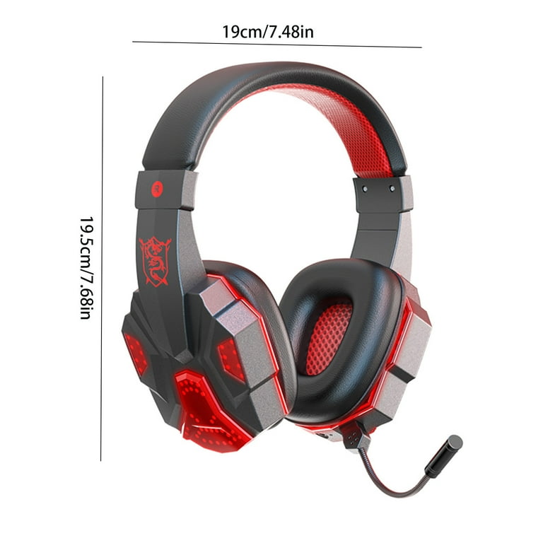 Microphone Red And Black Wireless Gaming Headset Wireless Gaming