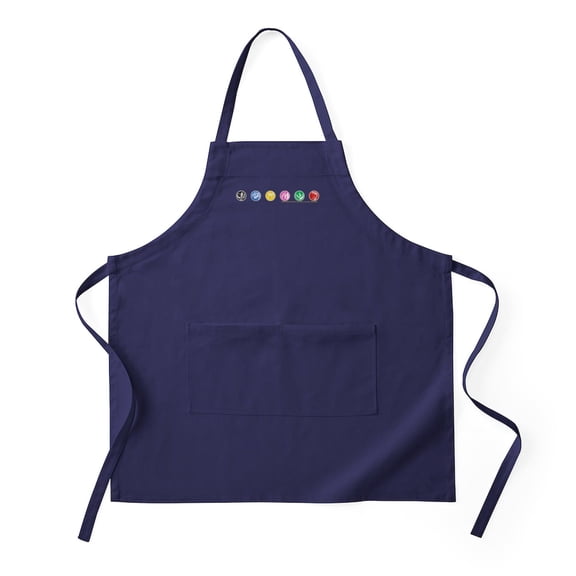 CafePress - Power Rangers Dino Zord Emblems - Kitchen Apron with Pockets, Grilling Apron, Baking Apron