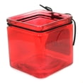 thumbnail image 3 of Burton & Burton Happy Valentines Day Cube Vase - 1 Decorative Glass Jar 3.75 Inch, Glass - Red Planter Candy Jar 189085, 3 of 3